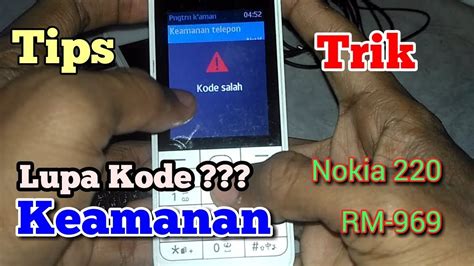 Cara Membuka Hp Nokia Terkunci